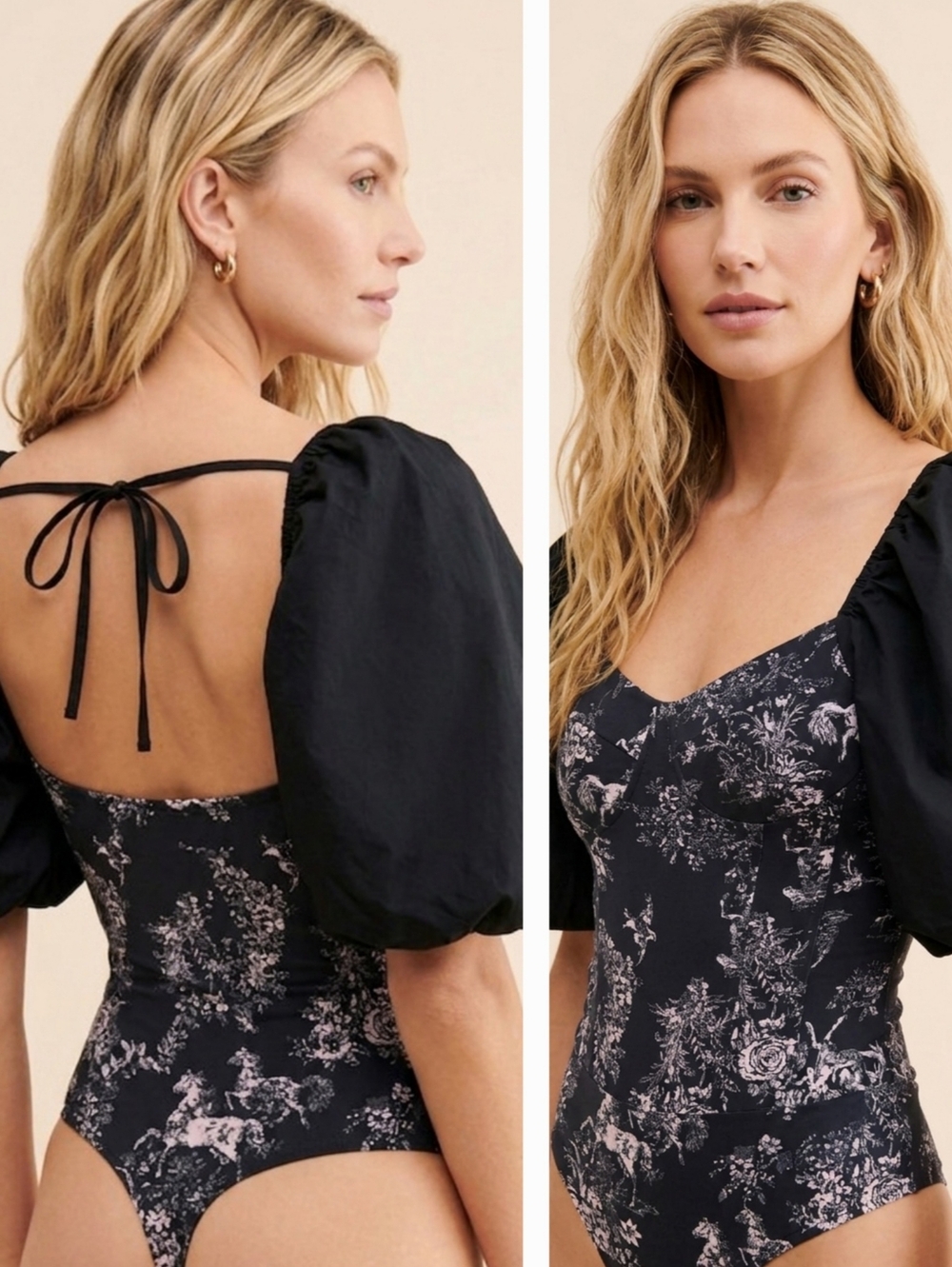 Free People Prairie Rose Bodysuit NWT Sz Large